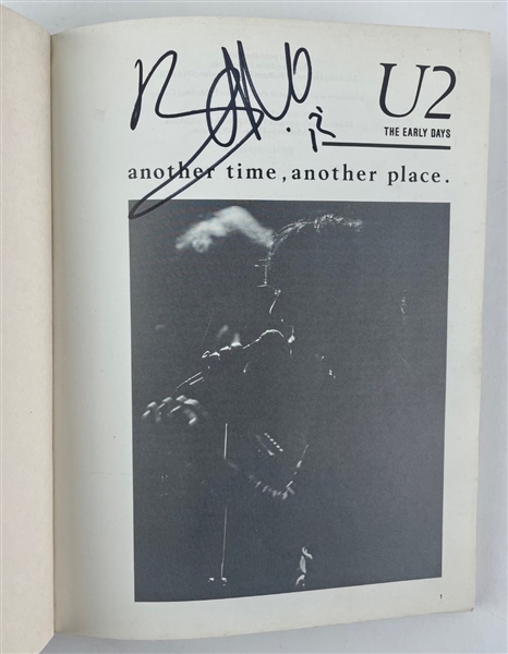 Bono Signed "U2: Another Time Another Place" Book (Beckett/BAS)