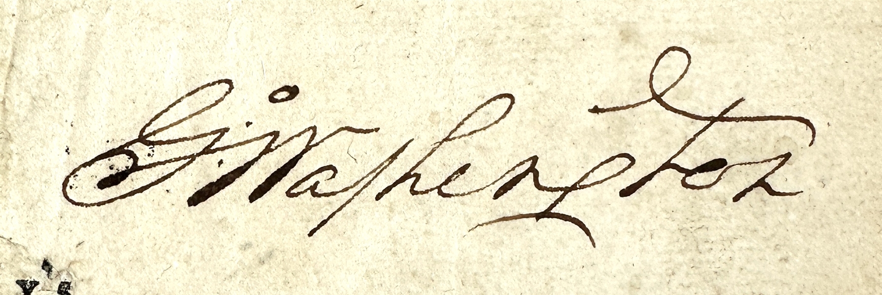 President George Washington Signed Revolutionary War Discharge with Exceptionally Bold Signature (JSA LOA & University Archives LOA)