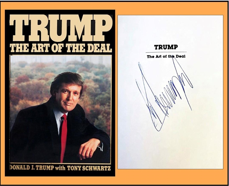 President Donald Trump IN-PERSON Signed Book: The Art Of The Deal  (Third Party Guarantee)
