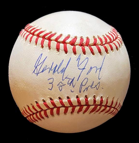 President Gerald Ford Signed Official N.L. Baseball With "38th Pres" Inscription (Beckett/BAS)