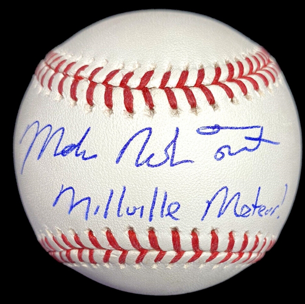 Angels Superstar MIKE TROUT ML Baseball W/Full Name Auto & "Millville Meteor!" Inscription (MLB)