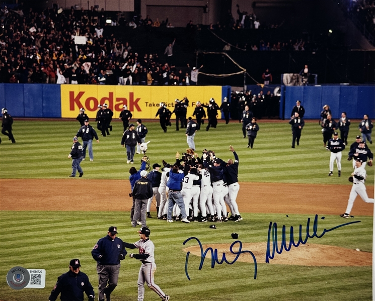 Rudy Giuliani Signed 8" x 10" Color Photograph from 1999 World Series (Beckett/BAS)