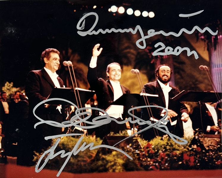 Three Tenors Signed 8" x 10" Color Photo with Domingo, Carreras & Pavarotti (Beckett/BAS)