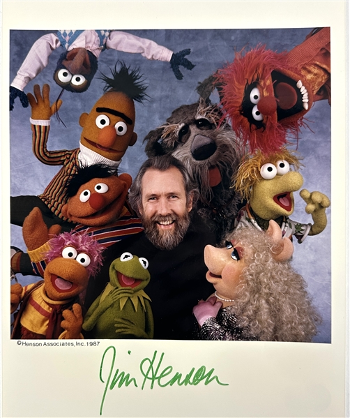 The Muppets: Jim Henson Superb Signed 8" x 10" Photo with Muppets Letter of Transmission (Beckett/BAS LOA)