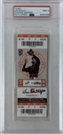 Vin Scully Signed 2016 SFG Ticket w/ Auto Mint 9! :: Scullys Final Game! (PSA/DNA Encapsulated)