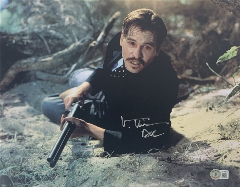 Val Kilmer Signed 11" x 14" Photo from "Tombstone" with "Doc" Inscription (Beckett/BAS)