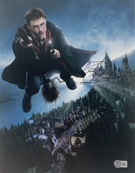 Harry Potter: Daniel Radcliffe In-Person Signed 11" x 14" Color Photo as Harry Potter!
