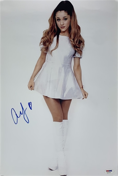 Ariana Grande Signed 12" x 18" Color Photo (#1)(PSA/DNA)