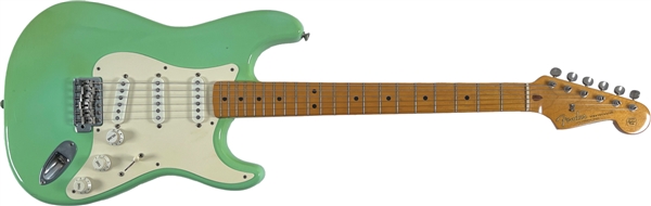 Stevie Ray Vaughan Ultra Rare Double Signed Fender Stratocaster Guitar (Beckett/BAS and Epperson/REAL LOA)