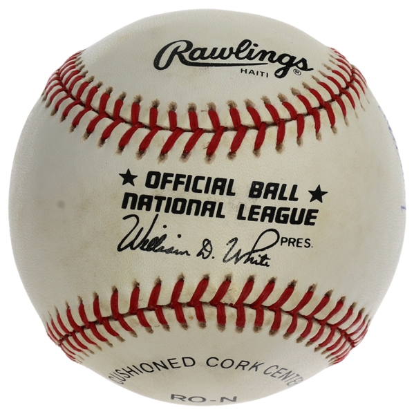 Sandy Koufax, Don Drysdale, Duke Snider Dodgers HOF’ers Triple-Signed Official National League Baseball (JSA)