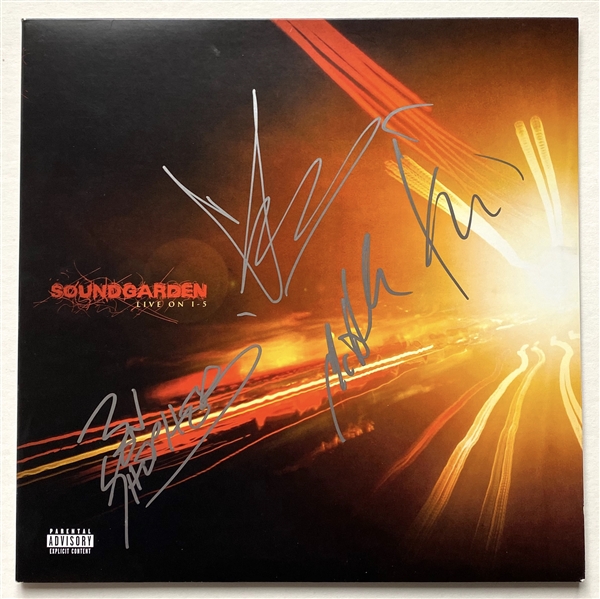 Soundgarden In-Person Fully Group Signed “Live on 1-5” Complete Vinyl Record (4 Sigs) (JSA Authentication)