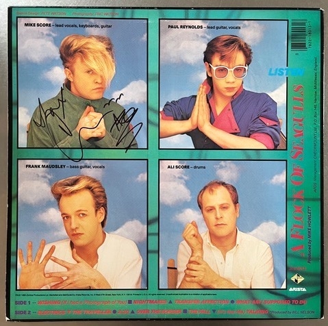 A Flock of Seagulls: Mike Score “Listen” Signed Album Record (Third Party Guaranteed) 