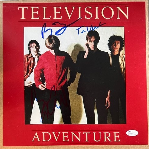 Television Group Signed “Adventure” LP Photo Print (3 Sigs) (JSA Authentication)  