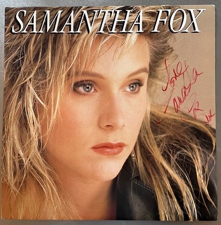 Samantha Fox Signed Self-Titled Album Record (Third Party Guaranteed)