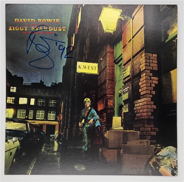 David Bowie Signed “Ziggy Stardust” 20th Anniversary Album Flat (Andy Peters Bowie Expert COA) 
