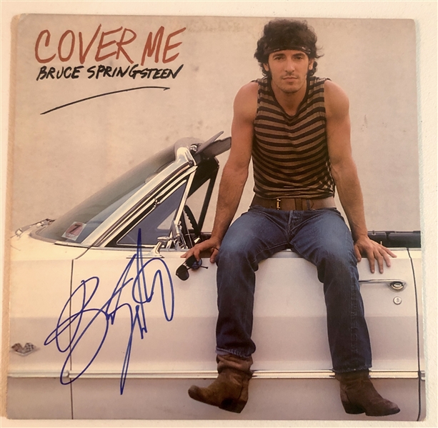 Bruce Springsteen In-Person Signed “Cover Me” 12” Record (John Brennan Collection) (JSA Authentication)