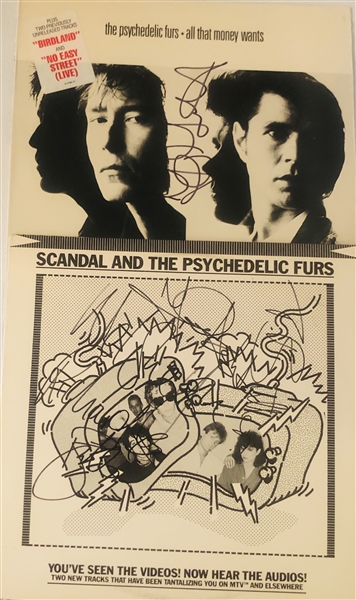 Psychedelic Furs Lot (2) In-Person Signed Records (John Brennan Collection) (JSA Authentication) 