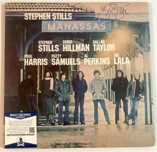 Stephen Stills In-Person Signed “Manassas” Album Record (John Brennan Collection) (Beckett/BAS Authentication) 