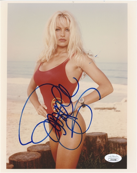 Baywatch: Pamela Anderson In-Person Signed 8” x 10” Photo (John Brennan Collection) (JSA Authentication) 