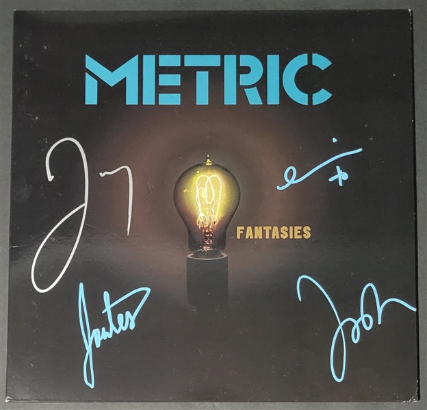 Metric In-Person Group Signed “Fantasies” Album Record (4 Sigs) (Third Party Guaranteed)