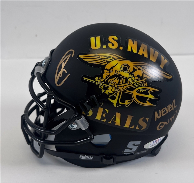 Rob ONeill Signed U.S. Navy Seals Mini Helmet (PSA/DNA)