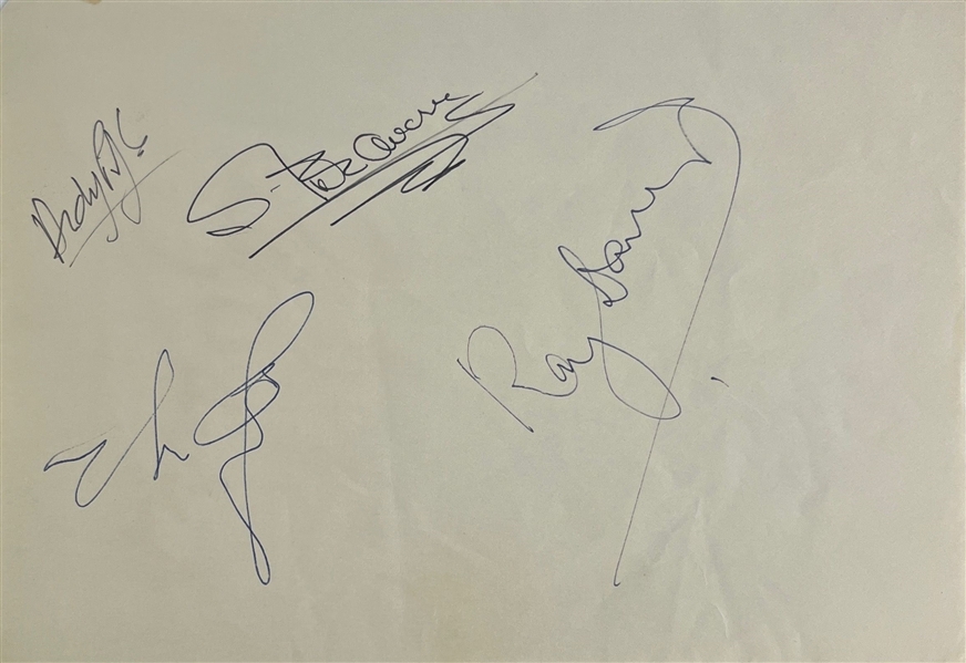 The Kinks: Group Signed Cut (4/Sigs) (Beckett/BAS) ***RETURNED***