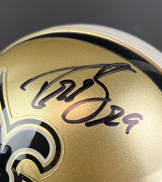 Drew Brees Signed Saints Super Bowl XLIV Mini-Helmet (Brees Holo/Third Party Guaranteed)