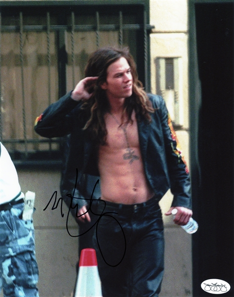 Mark Wahlberg Signed 8" x 10" Photo from Rock Star (JSA Approval Sticker Only)