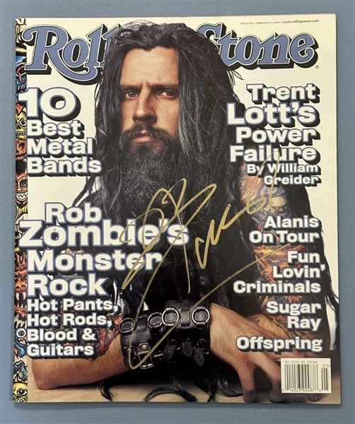 Rob Zombie IN-PERSON Signed Rolling Stone Magazine (Third Party Guaratee)