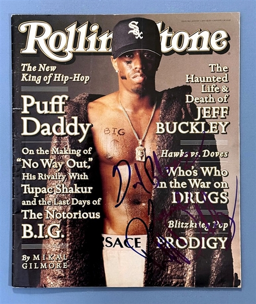 Puff Daddy IN-PERSON Signed Rolling Stone Magazine (Third Party Guarantee)