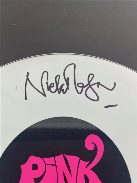 Nick Mason Signed Drumhead (Third Party Guaranteed)
