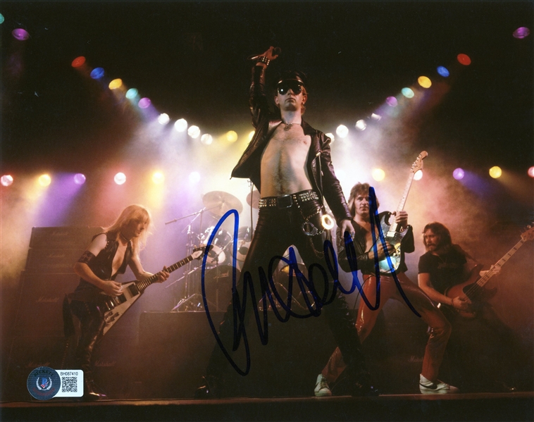 Judas Priest: Rob Halford Signed 8 x 10 Color Photo (Beckett/BAS)