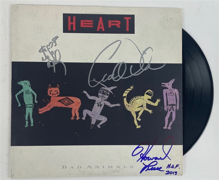 HEART: Bad Animals Group Signed Album Signed(3/Sigs) (Epperson/REAL)