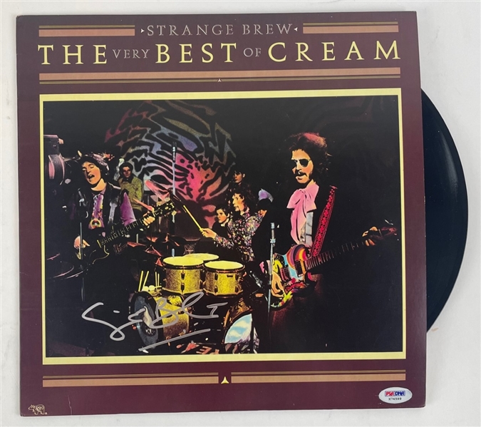 CREAM: Ginger Baker Signed "The Very Best of Cream:Strange Brew" Album (PSA/DNA)