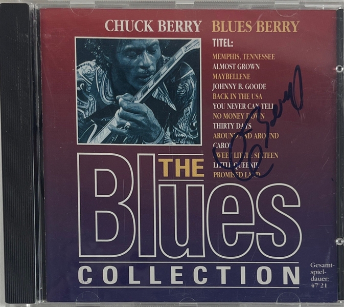 Chuck Berry Signed Blues Collection CD Insert w/ Disc (Third Party Guaranteed)