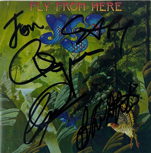 YES: Group Signed 'Fly From Here' CD Insert w/ Disc (5 Sigs)(Third Party Guaranteed)