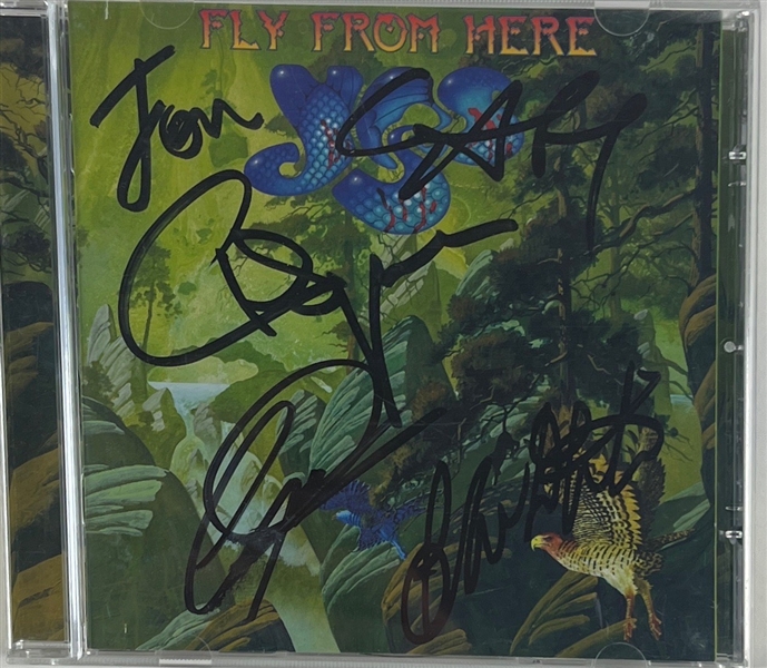 YES: Group Signed 'Fly From Here' CD Insert w/ Disc (5 Sigs)(Third Party Guaranteed)