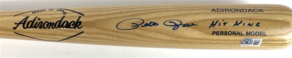 Pete Rose Signed Full Size Adirondack Baseball Bat w/ "Hit King" Inscription! (PSA/DNA & Beckett/BAS)