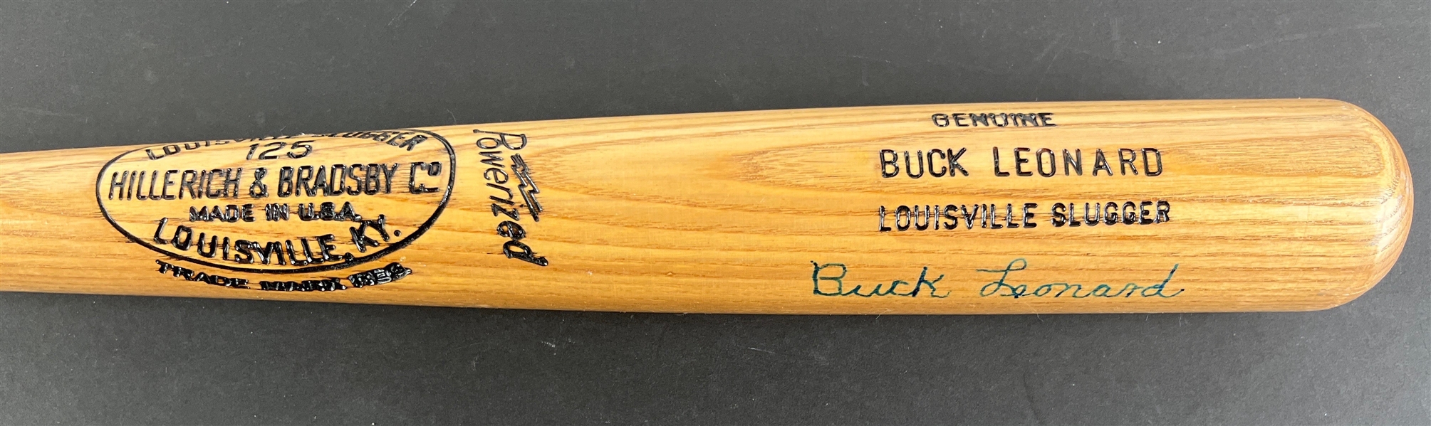 Buck Leonard Signed Genuine Louisville Slugger Baseball Bat (JSA Sticker)