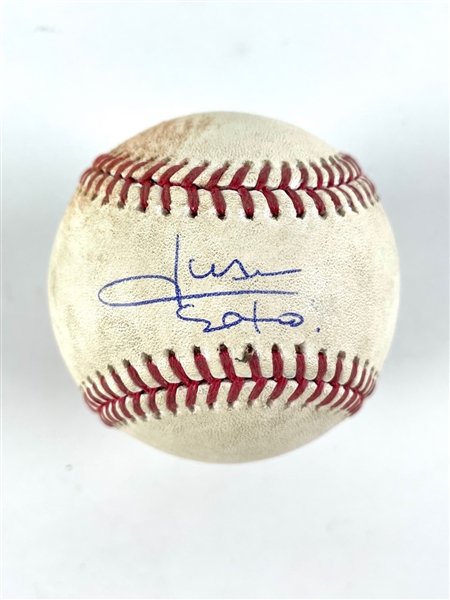 Juan Soto Signed & Game Used 2020 OML Game Used Baseball :: Soto HR Game (PSA/DNA & MLB)