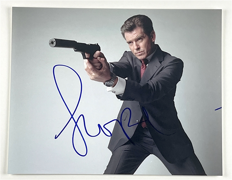 James Bond: Pierce Brosnan Signed In-Person 14” x 11” Photo (Third Party Guaranteed) 