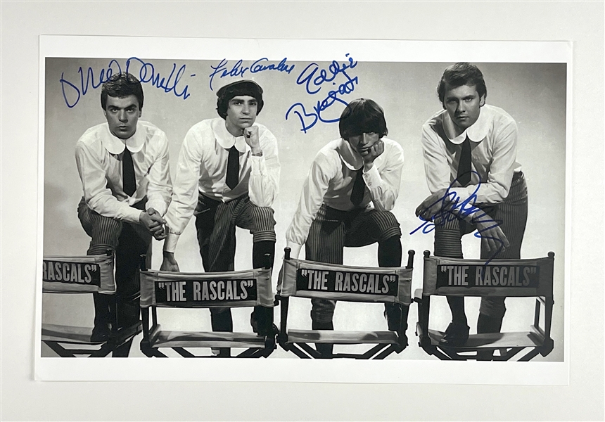 The Rascals Group Signed Oversized 14” x 11” Photo (4 Sigs) (Beckett/BAS)