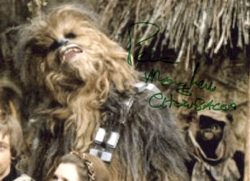 Star Wars: Peter Mayhew Signed 10” x 8” Behind-the-Scenes Photo from “Return of the Jedi” (Third Party Guaranteed)