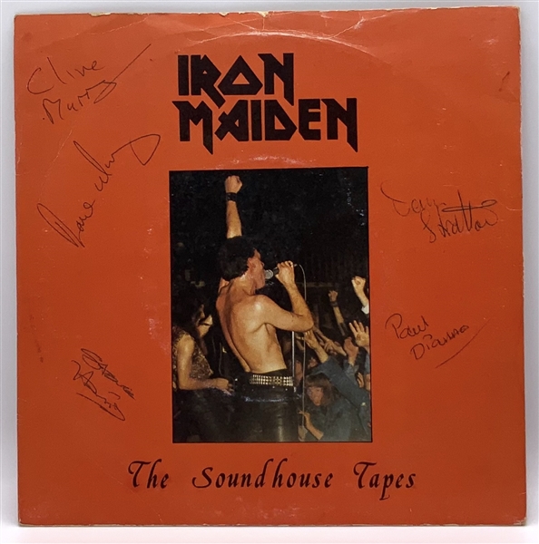 Iron Maiden Rare Vintage Fully Group Signed “The Soundhouse Tapes” 7” Single (5 Sigs) (Third Party Guaranteed)