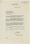Eddie Cantor Typed Letter Signed (Third Party Guaranteed) 