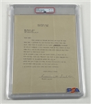 Emmett Dalton 1937 Typed Letter Signed (PSA/DNA Encapsulated NM–MT 8 Autograph Grade)   