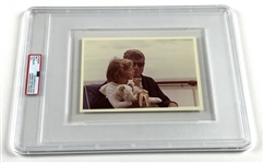 John F. Kennedy & Caroline Vintage Original “Type I” Photo Sailing (PSA Encapsulated; Ex. Stoughton Collection) 
