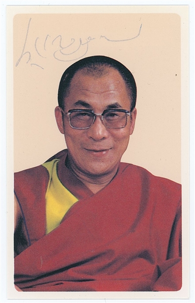 Dalai Lama Signed Prayer Card (Third Party Guaranteed)