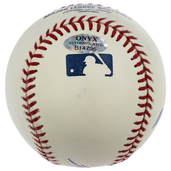 Mike Trout Signed Rookie ROML Baseball Inscribed “MLB Debut 7-8-11” (Onyx Authentication) (Third Party Guaranteed)