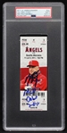 Mike Trout Signed & Inscribed MLB Debut Game Full Ticket Angel Stadium PSA MINT 9 AUTO 10 (MLB # VS541113)